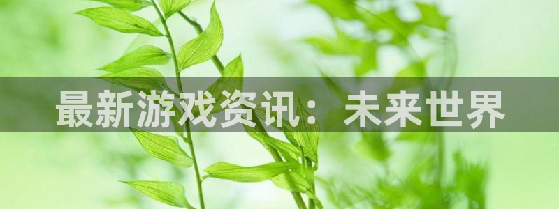 赢咖娱乐注册网站：最新游戏资讯：未来世界